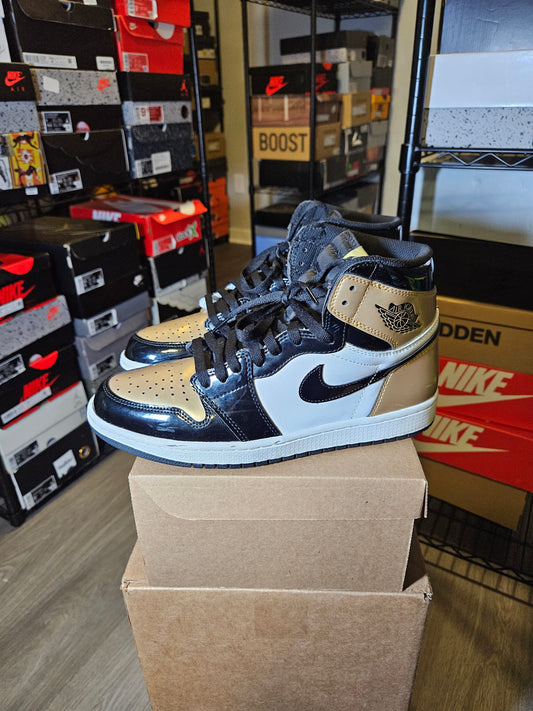 Size 10.5 - Air Jordan 1 Retro OG NRG High Gold Toe