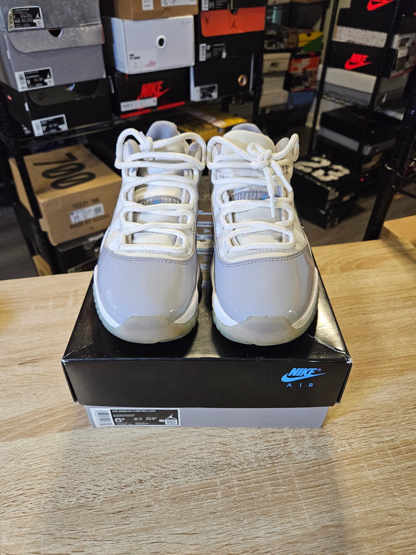 Size 8.5 - AJ 11 Retro Low Cement Grey
