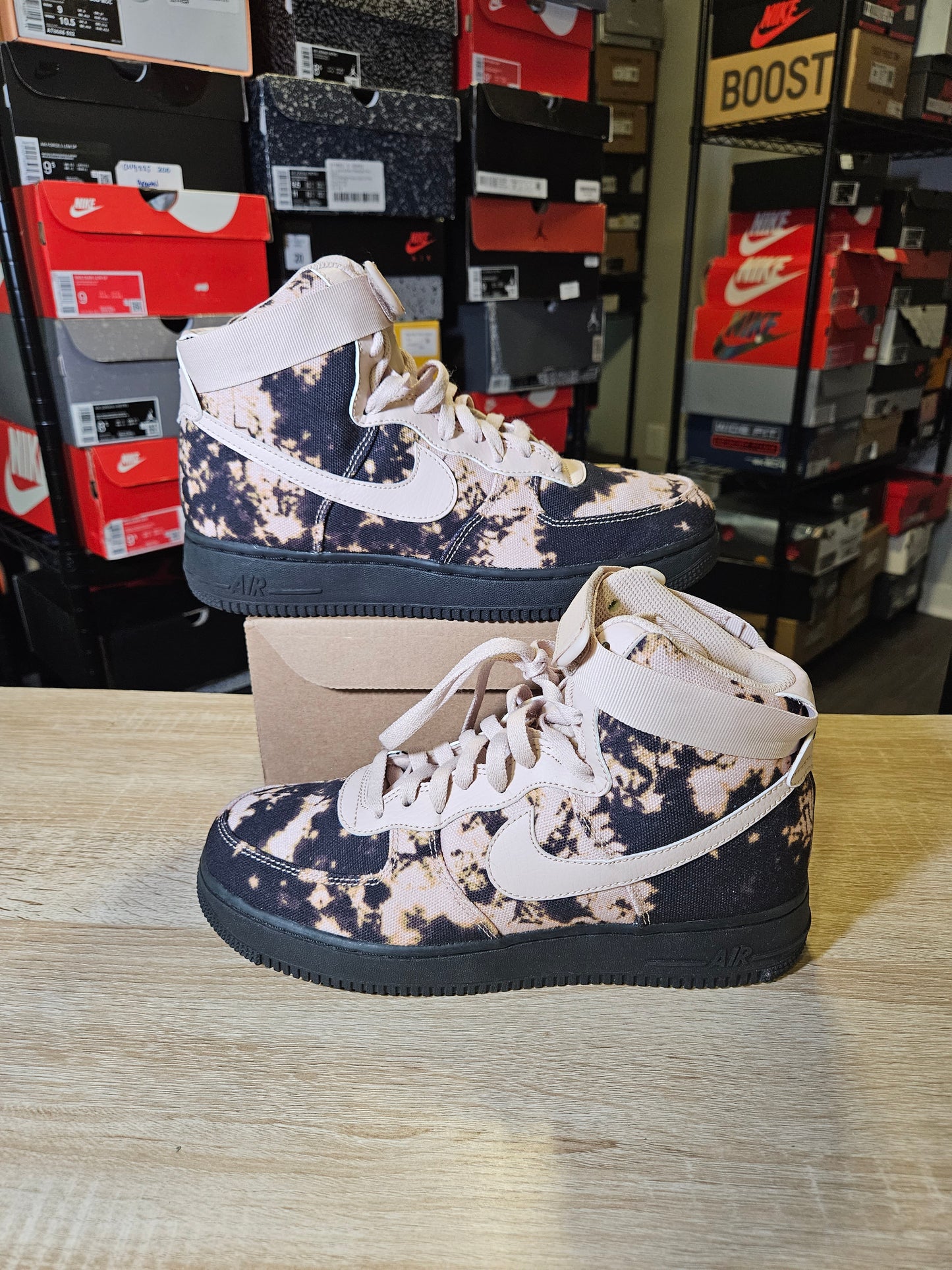 Size 8.5 - AF1 High Acid Wash Print