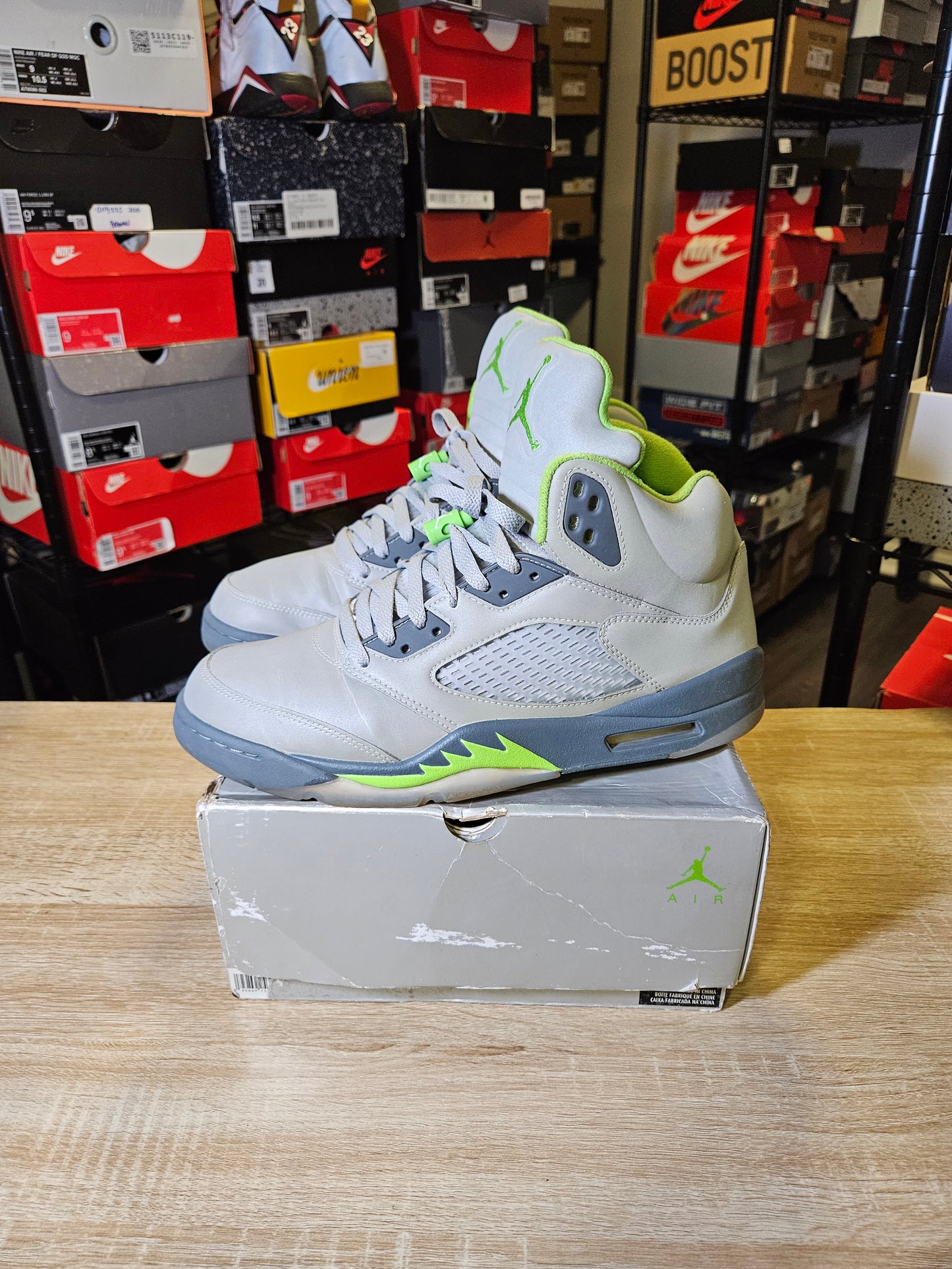 Size 12 - AJ 5 Retro Green Bean