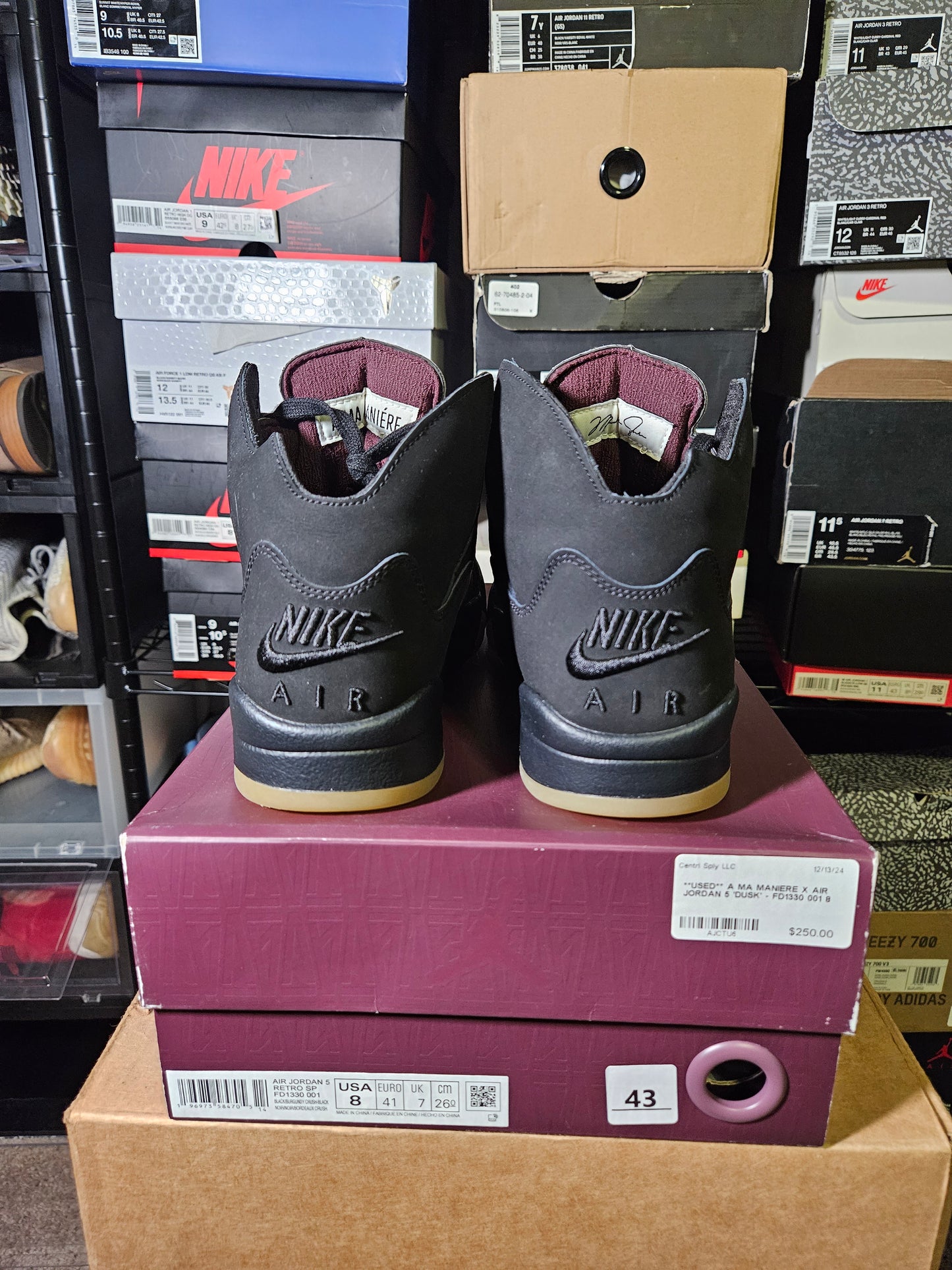 Size 8 - AJ 5 Retro x A Ma Maniere Mid Dusk