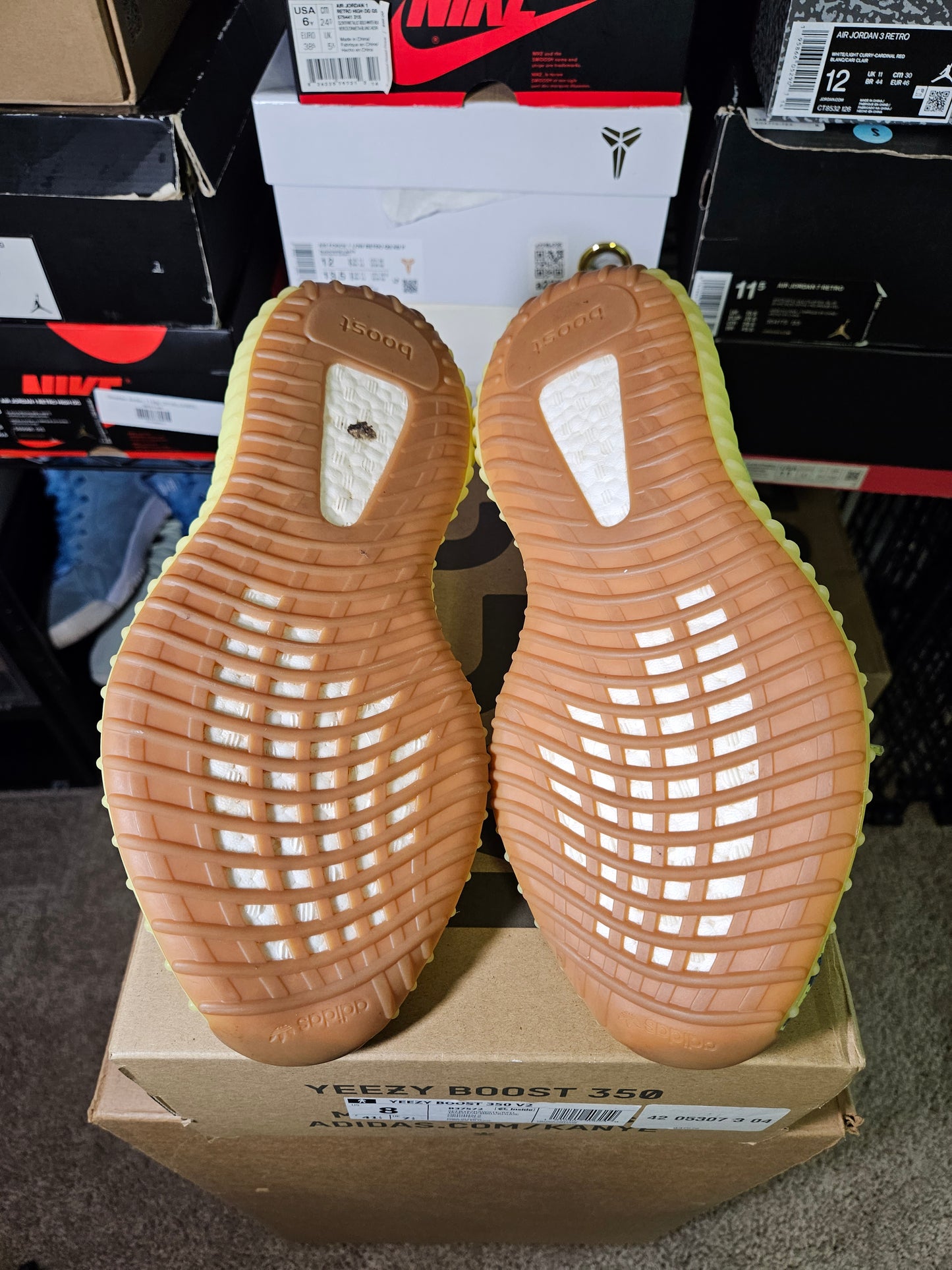 Size 8 - YZY 350 V2 Low Semi Frozen Yellow