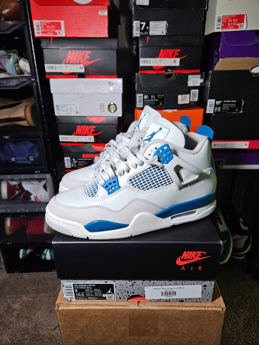 Size 9 - AJ 4 Retro 2024 Military Blue