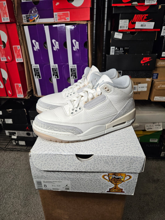 Size 8 - AJ 3 Retro SE Craft Ivory