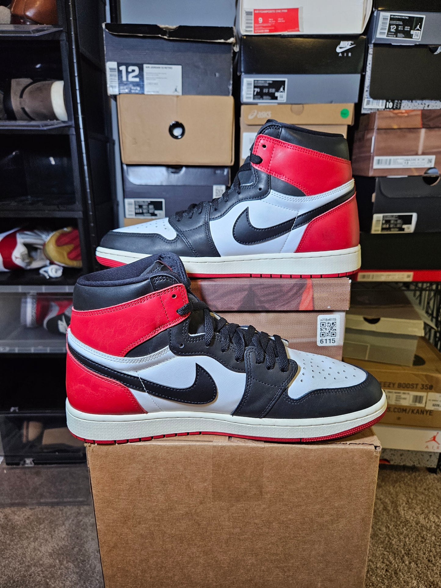 Size 12 - AJ 1 Black Toe