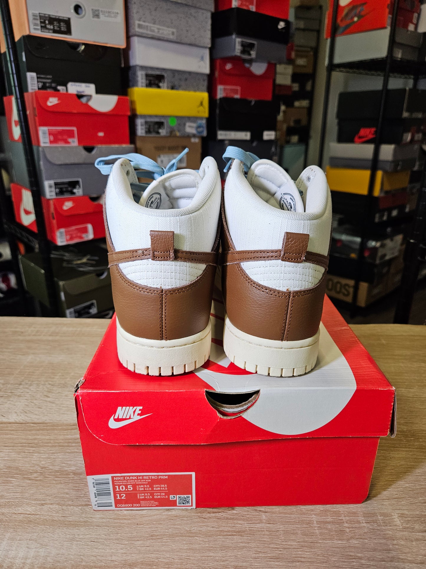 Size 10.5 - Dunk Vintage High Certified Fresh - Pecan