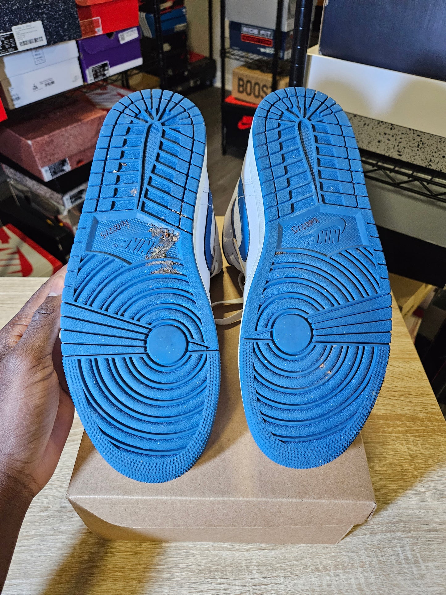 Size 12 - AJ 1 Mid Industrial Blue