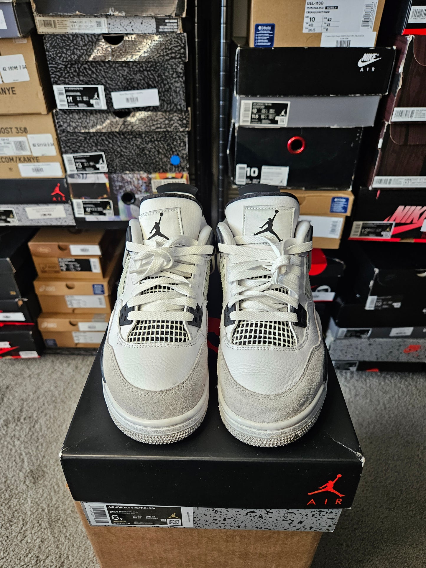 Size 6 (GS) - AJ 4 Retro Mid Military Black