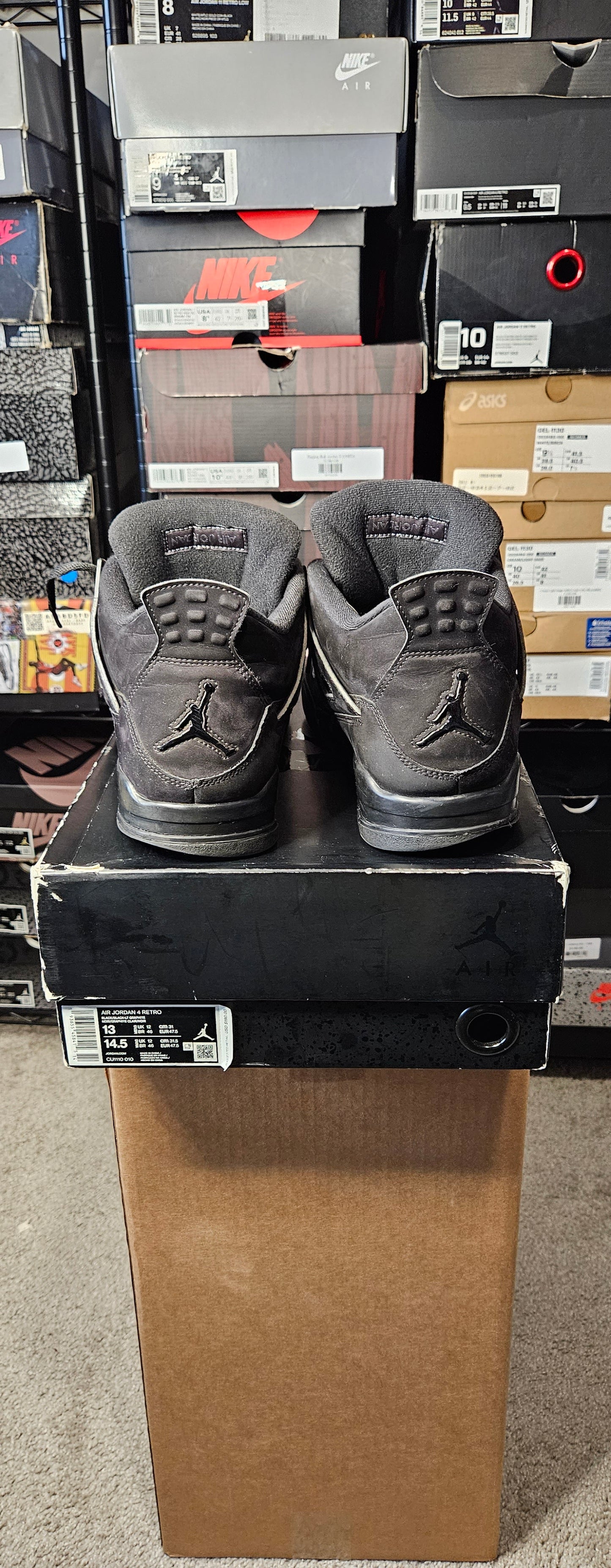 Size 13 - AJ 4 Retro Mid Black Cat