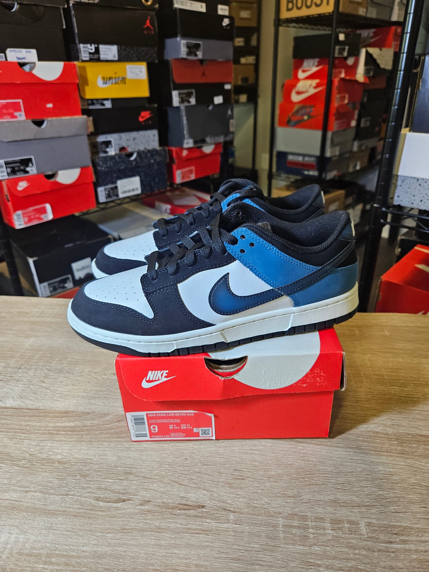 Size 9 - Dunk Low Airbrush Industrial Blue