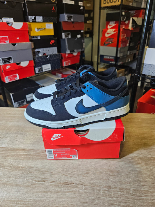 Size 9 - Dunk Low Airbrush Industrial Blue