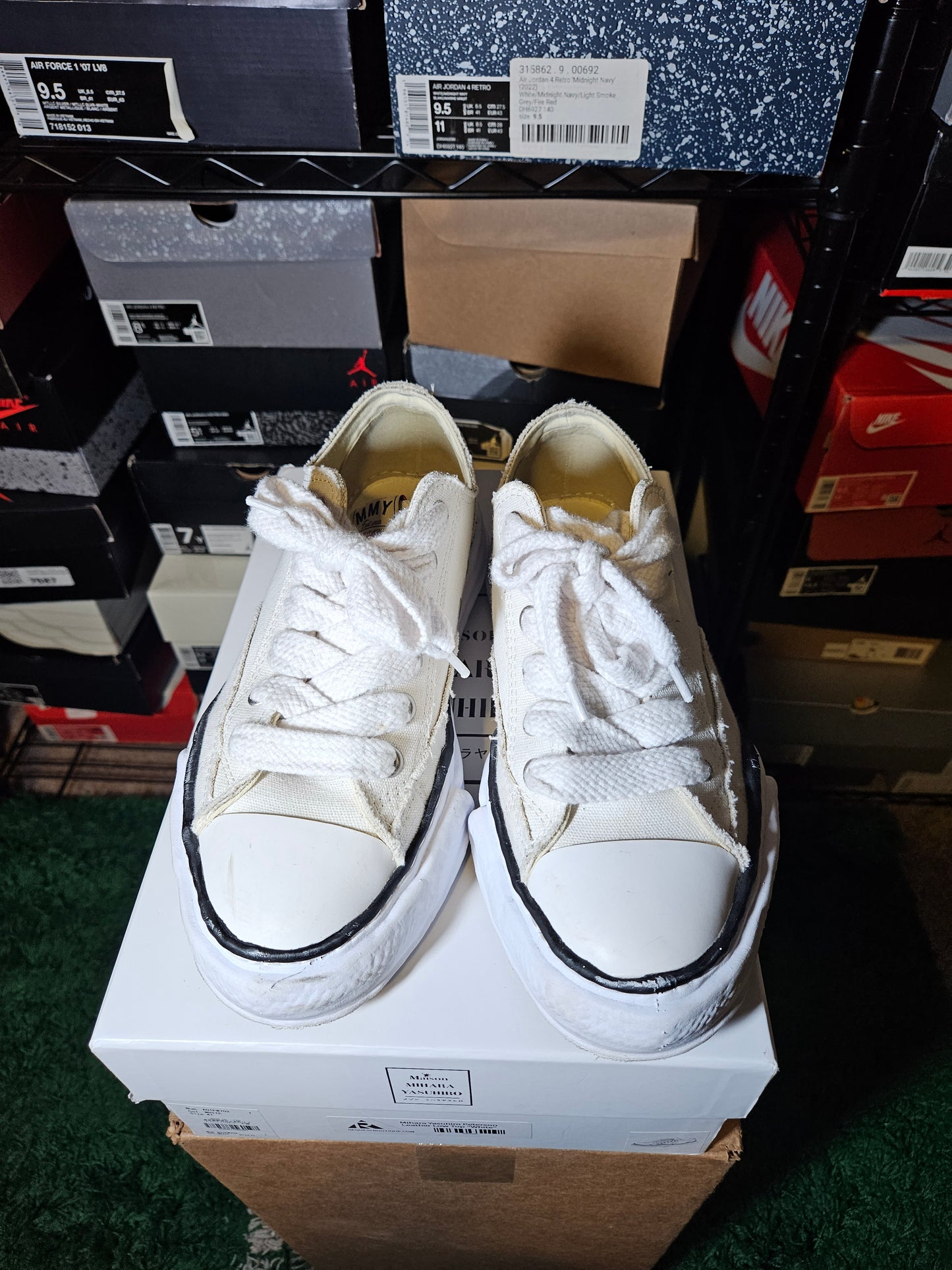Size 41 EU - Maison Mihara Yasuhiro Peterson OG Sole Canvas Low White A01FW02