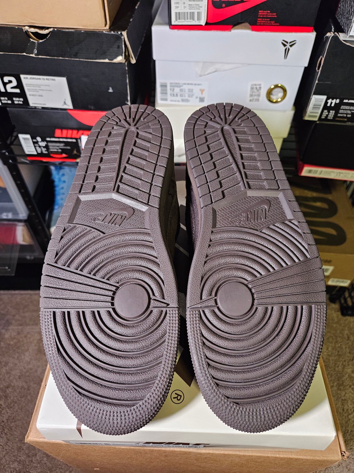 Size 9 - Travis Scott AJ 1 Retro OG SP Low Velvet Brown