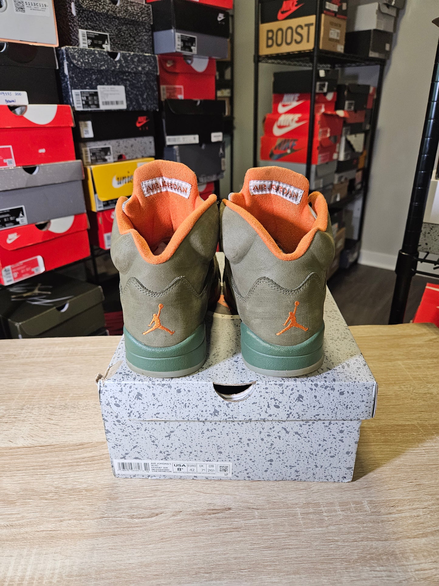 Size 8.5 - AJ 5 Retro 2024 Olive