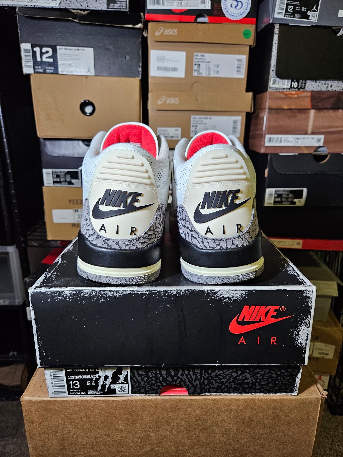 Size 13 - AJ 3 Retro Mid White Cement Reimagined