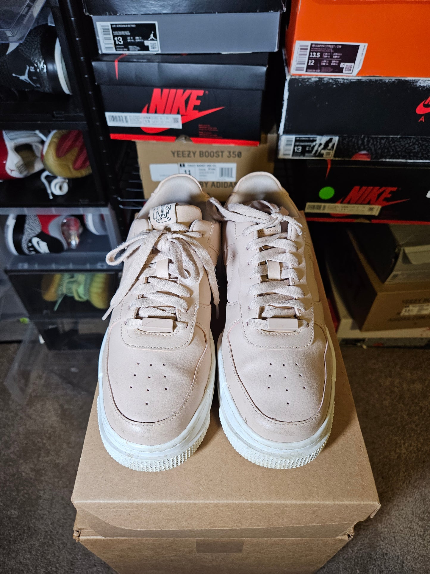 Size 8.5W/7M - AF1 Pixel Particle Beige