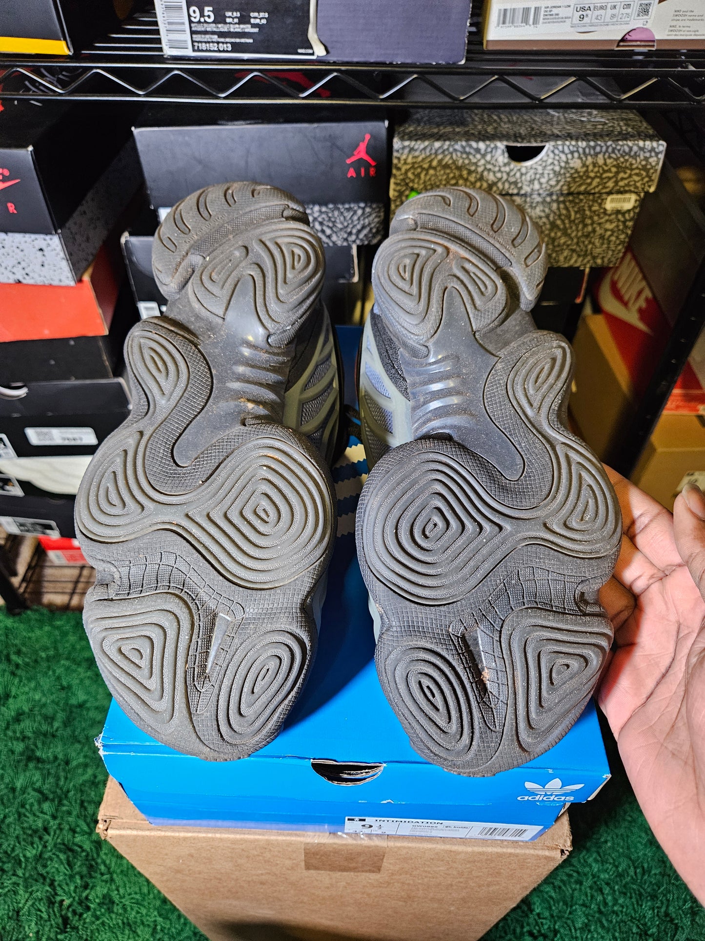 Size 9.5 - adidas Packer Shoes x Intimidation Tech Ink