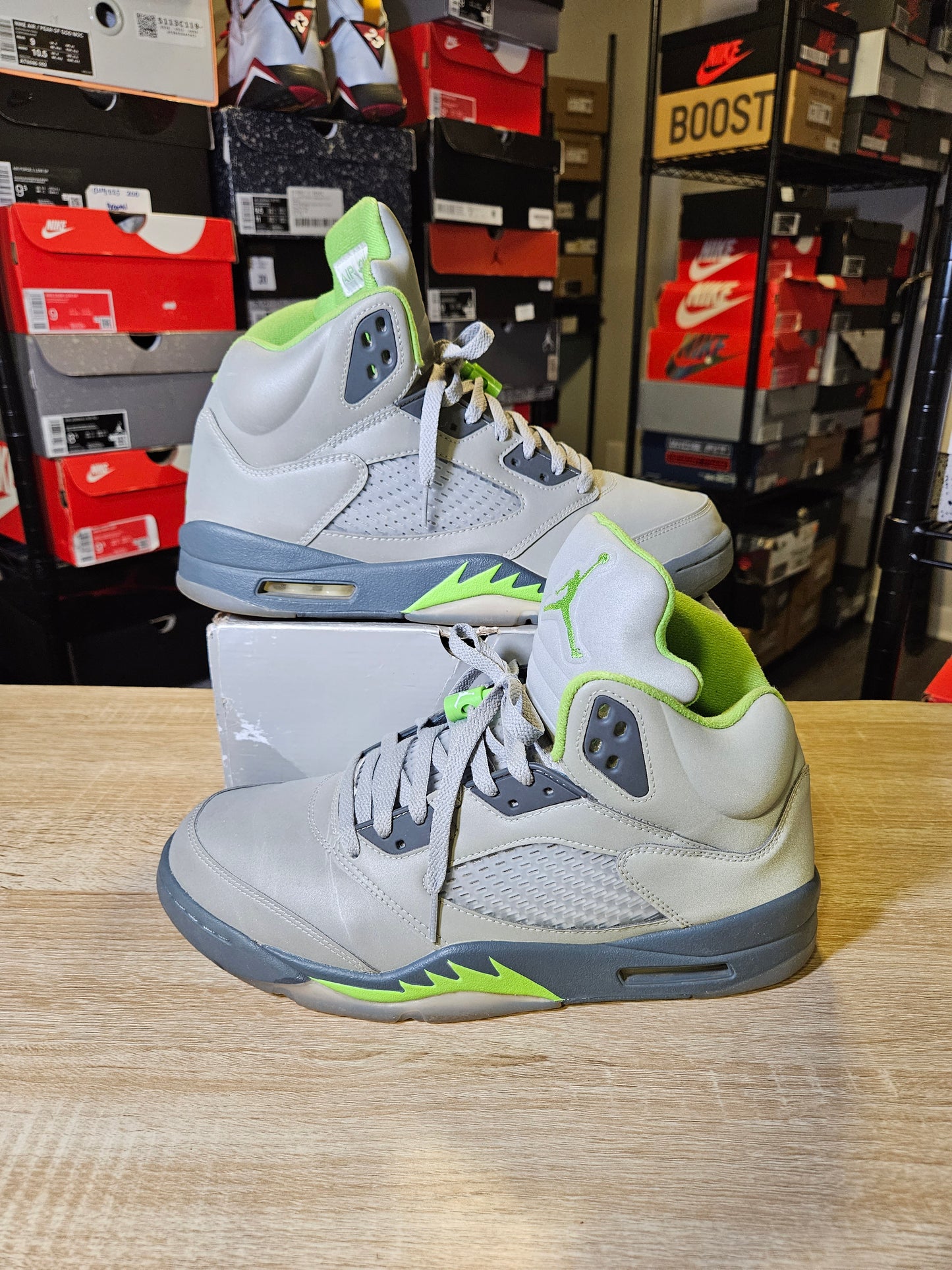 Size 12 - AJ 5 Retro Green Bean