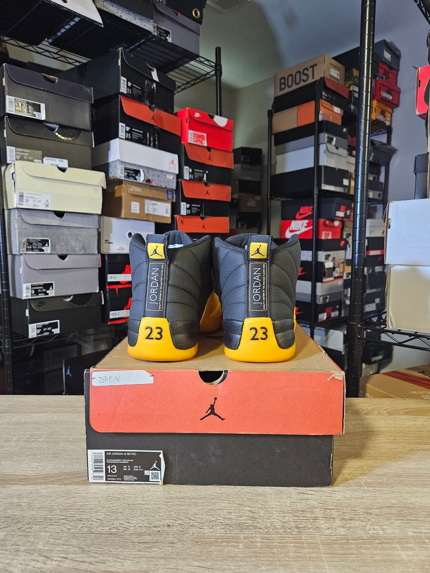 Size 13 - Jordan 12 Retro University Gold 2020