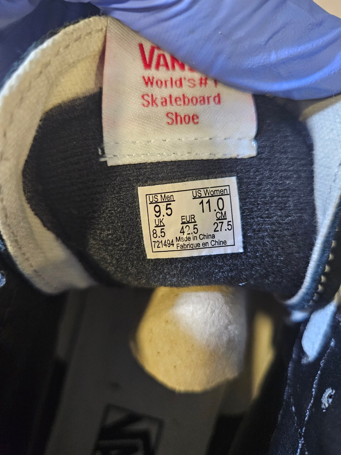 Size 10 - VANS Filmore High Black