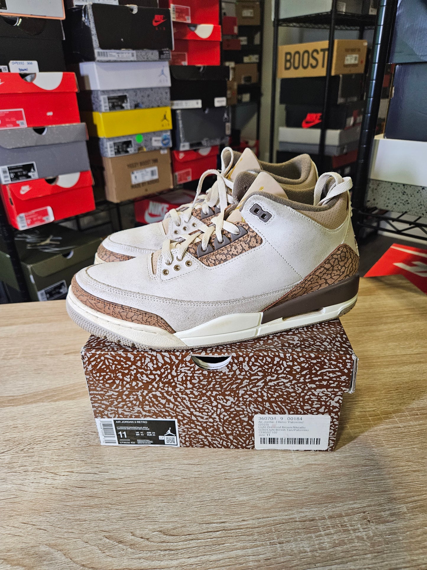 Size 11 - AJ 3 Retro Low Palomino