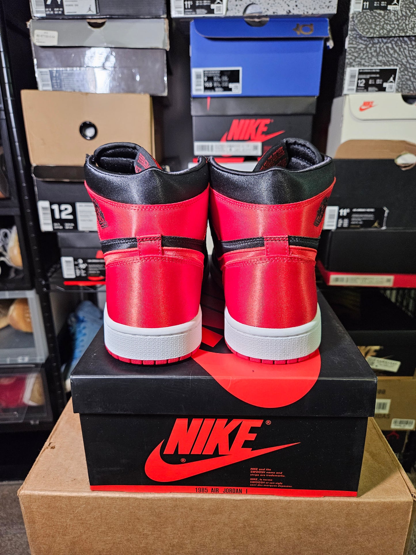 Size 11W/9.5M - AJ 1 Retro OG 2023 High Satin Bred