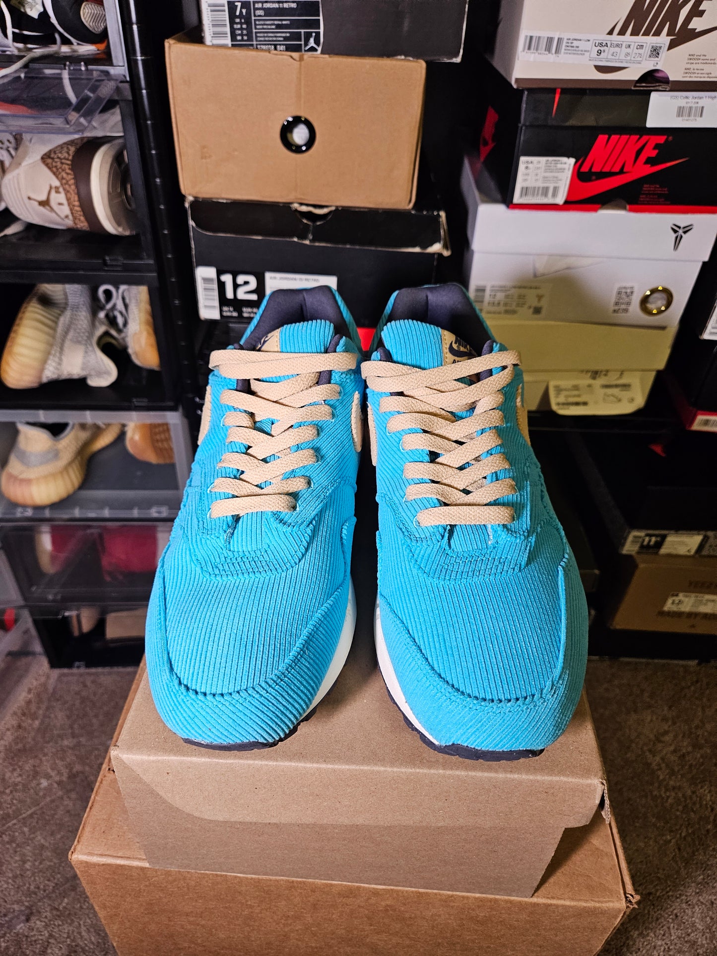 Size 12 - Air Max 1 Premium Baltic Blue Corduroy