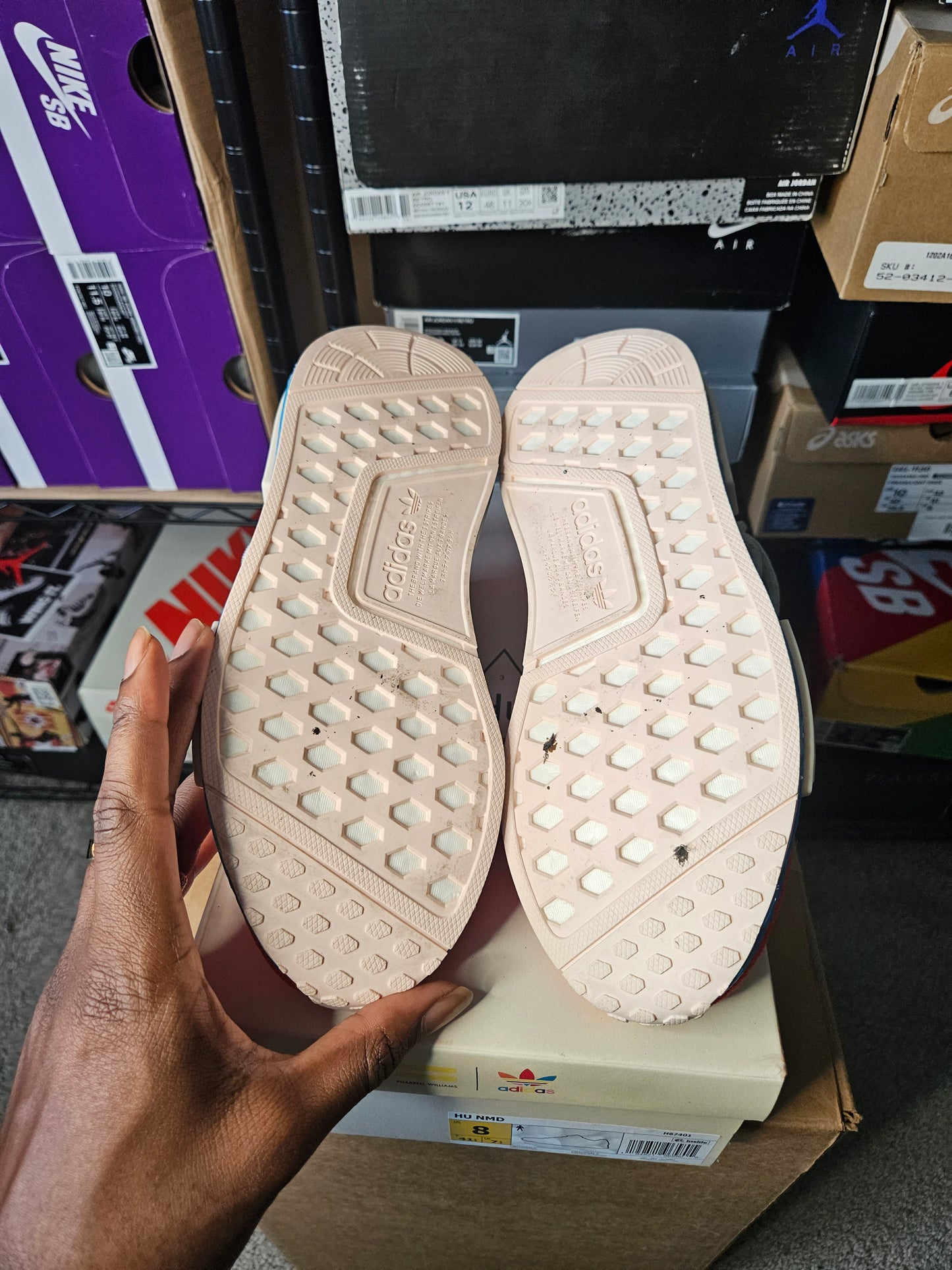 Size 8 - Pharrell x NMD Human Race Extra Eye - Bold Orange