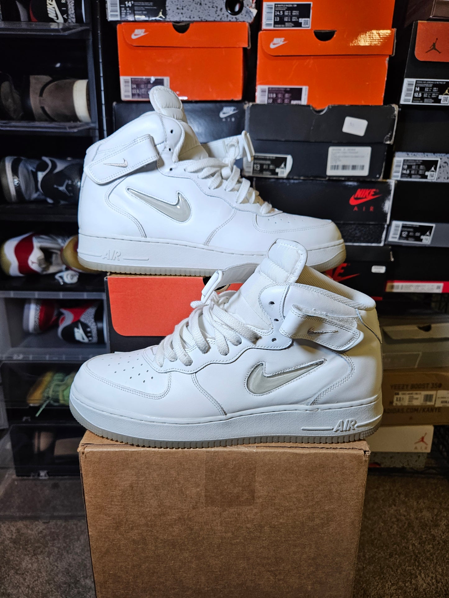 Size 13 - Air Force 1 Mid Color of the Month - Summit White