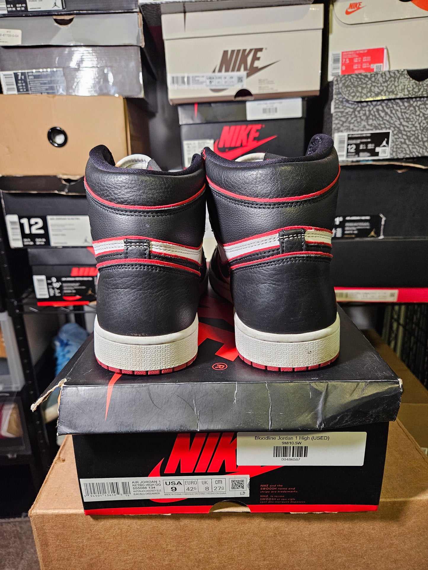 Size 9 - AJ 1 Retro High OG Bloodline 2019