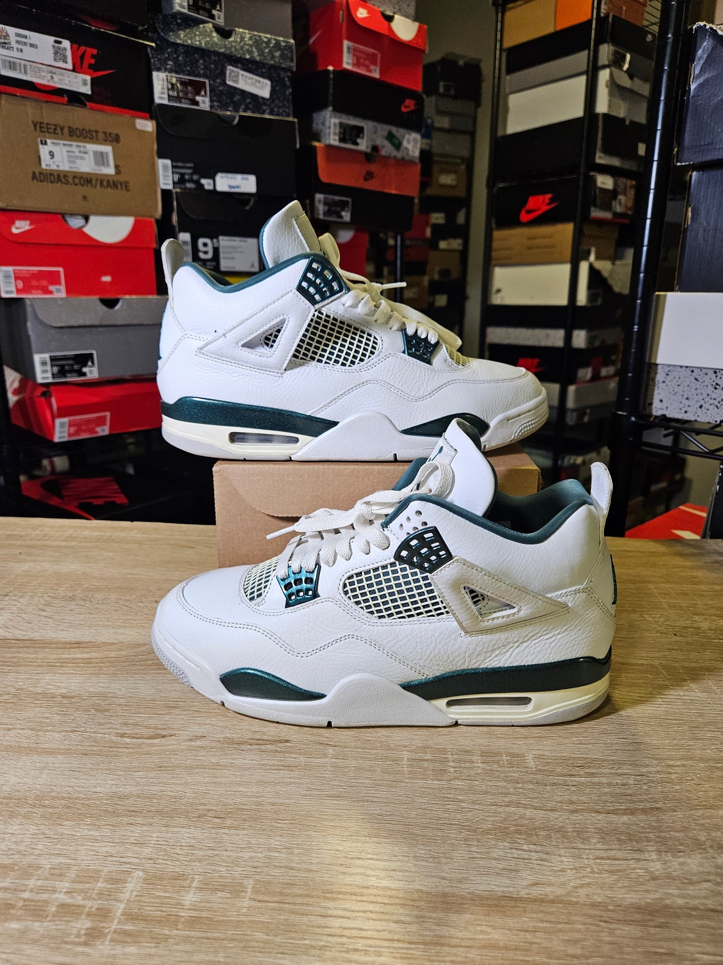 Size 10 - AJ 4 Retro Oxidized Green