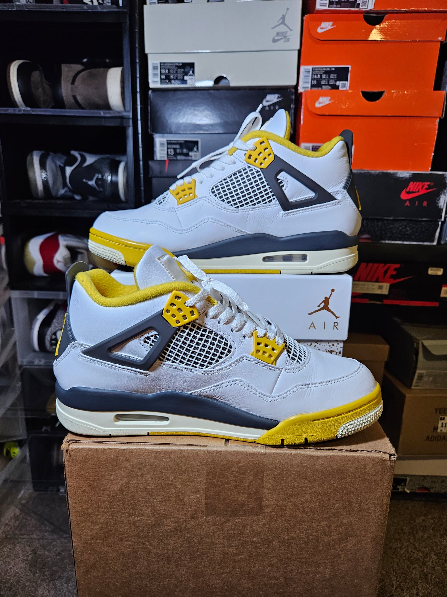 Size 11W/9.5M - AJ 4 Retro Vivid Sulfur