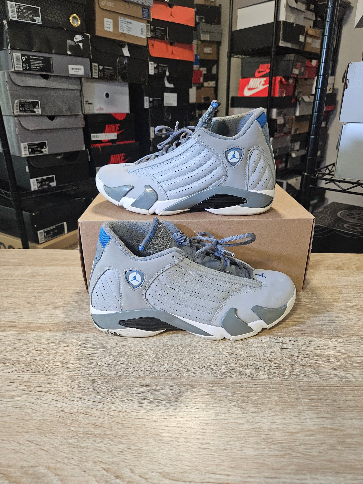 Size 9.5 - AJ 14 Retro Wolf Grey