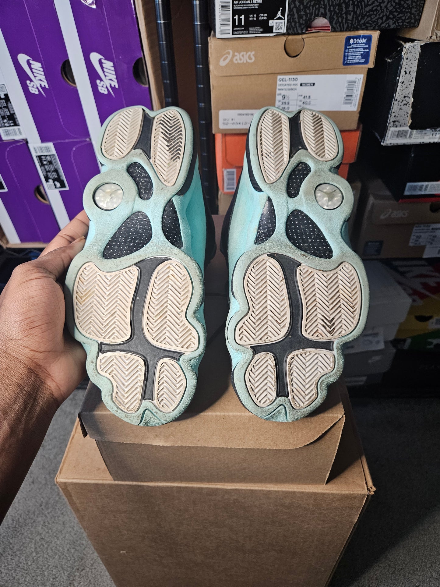 Size 10.5 - AJ 13 Retro Island Green