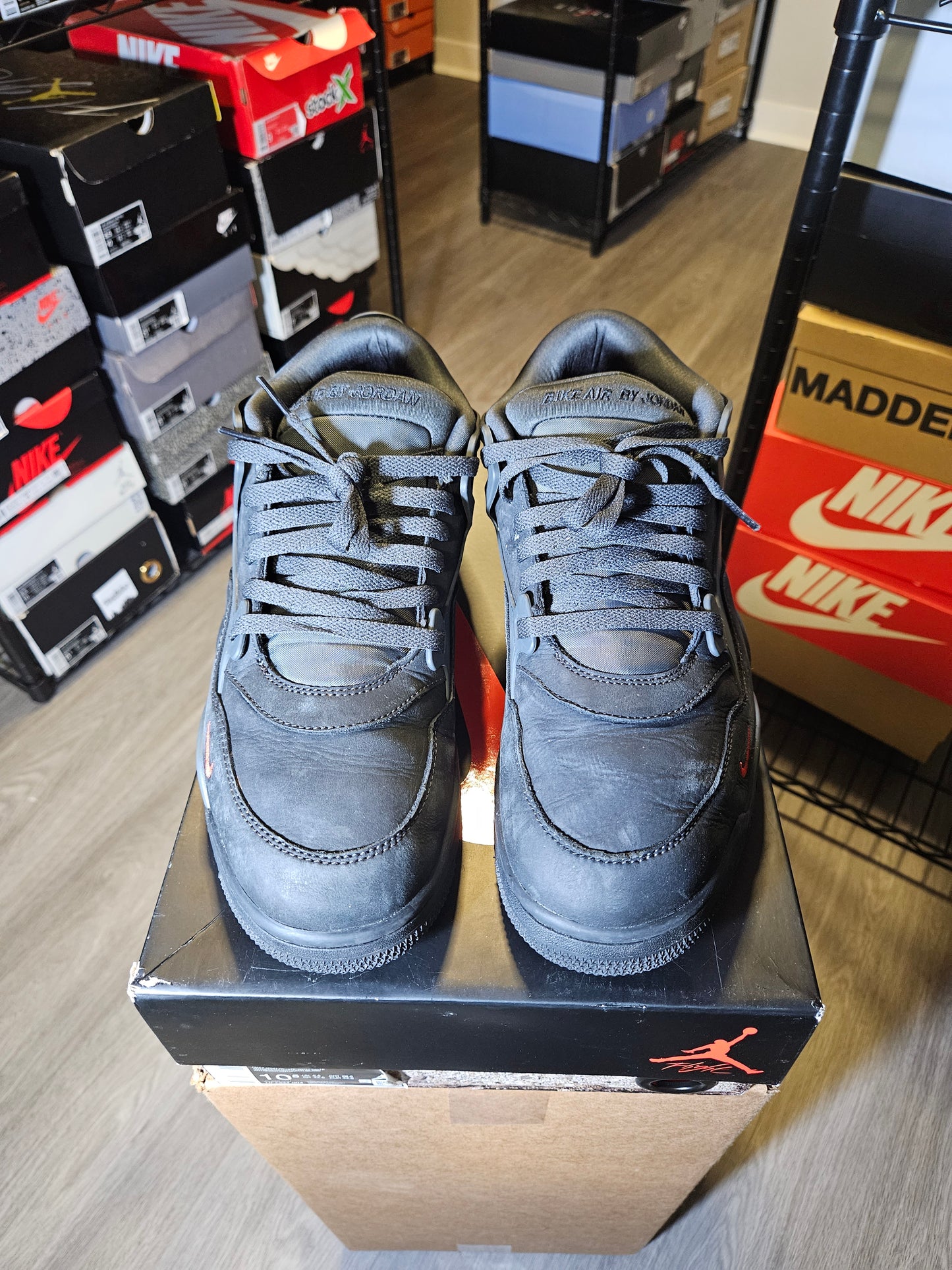 Size 10.5 - Nigel Sylvester x AJ 4 RM SP Driveway Grey