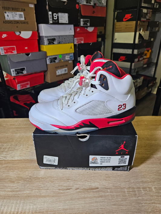 Size 9 - AJ 5 Retro 2013 Fire Red