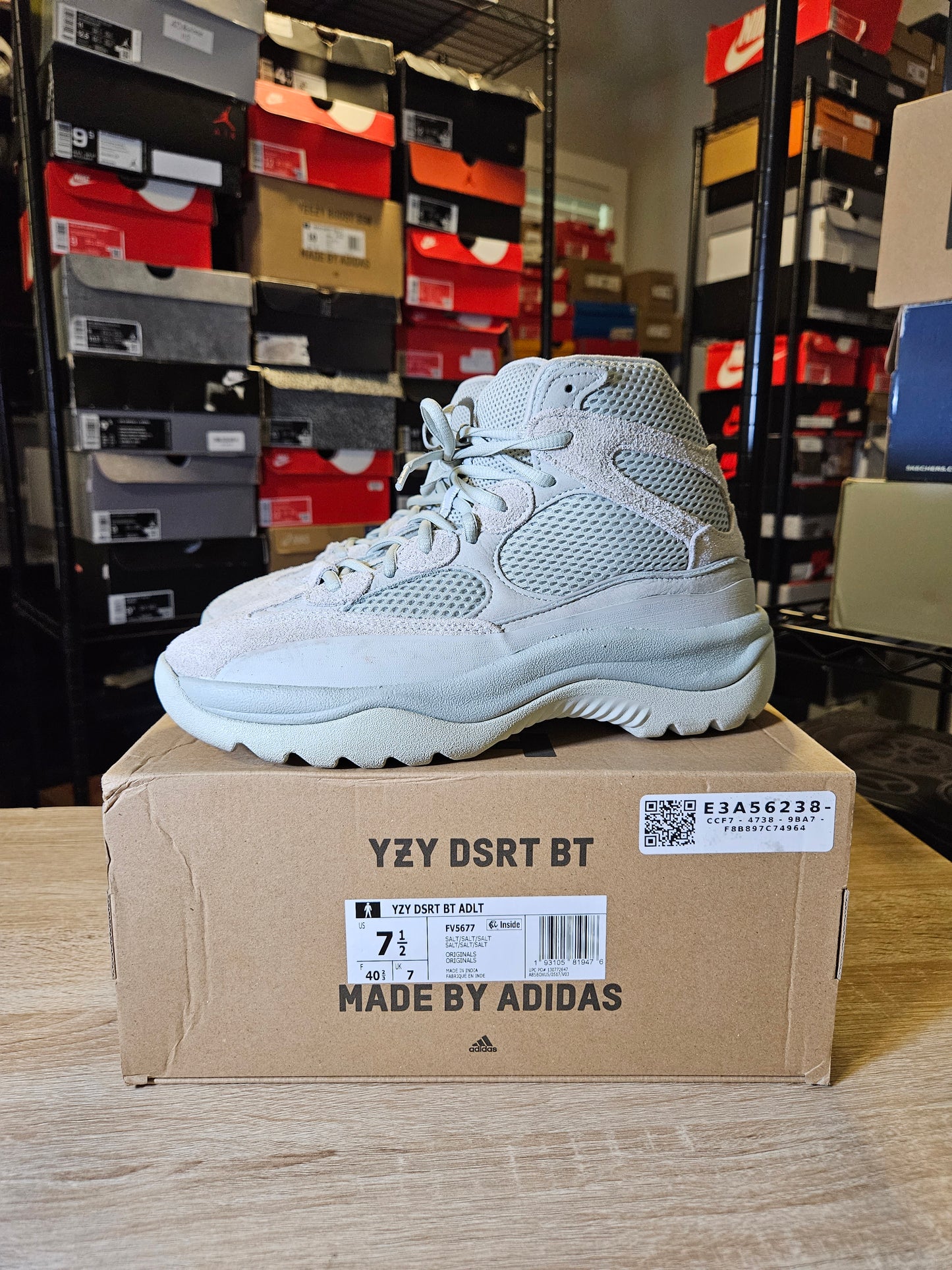 Size 7.5 - adidas Yeezy Desert Boot Salt - FV5677