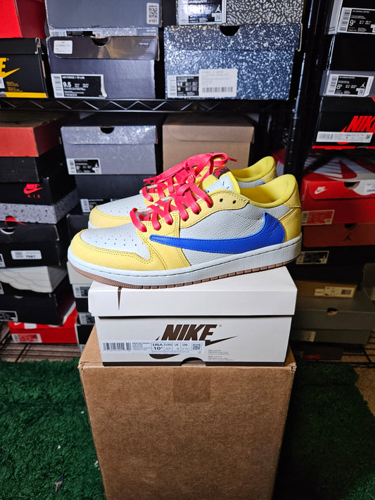 Size 10.5W/9M - Travis Scott x Air Jordan 1 Retro OG SP Low Canary