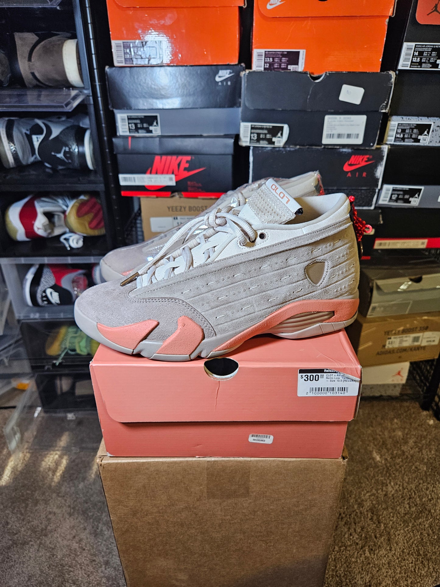 Size 10.5 - CLOT x AJ 14 Retro Low Terracotta