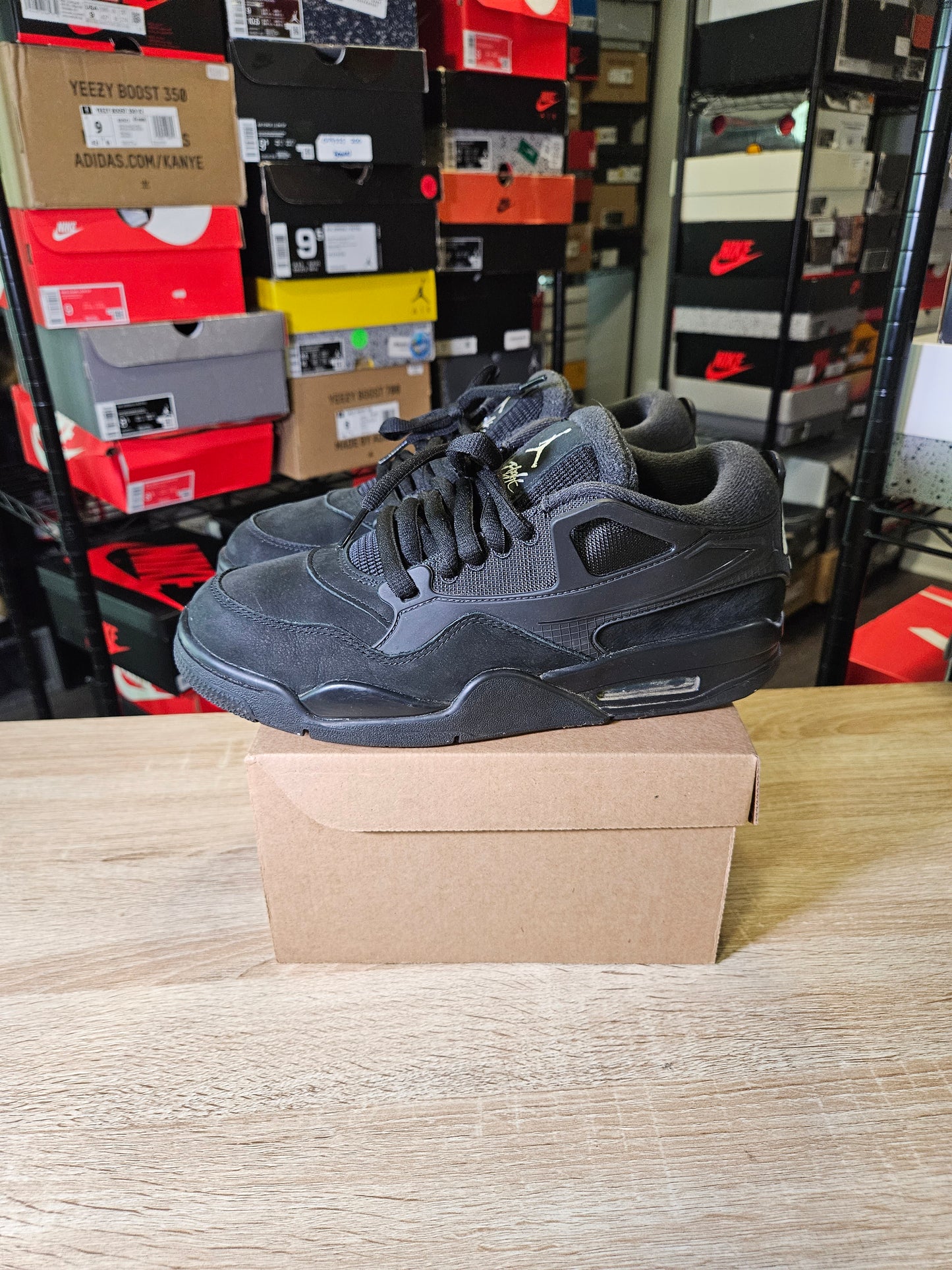 Size 10 - AJ 4 RM Black Cat