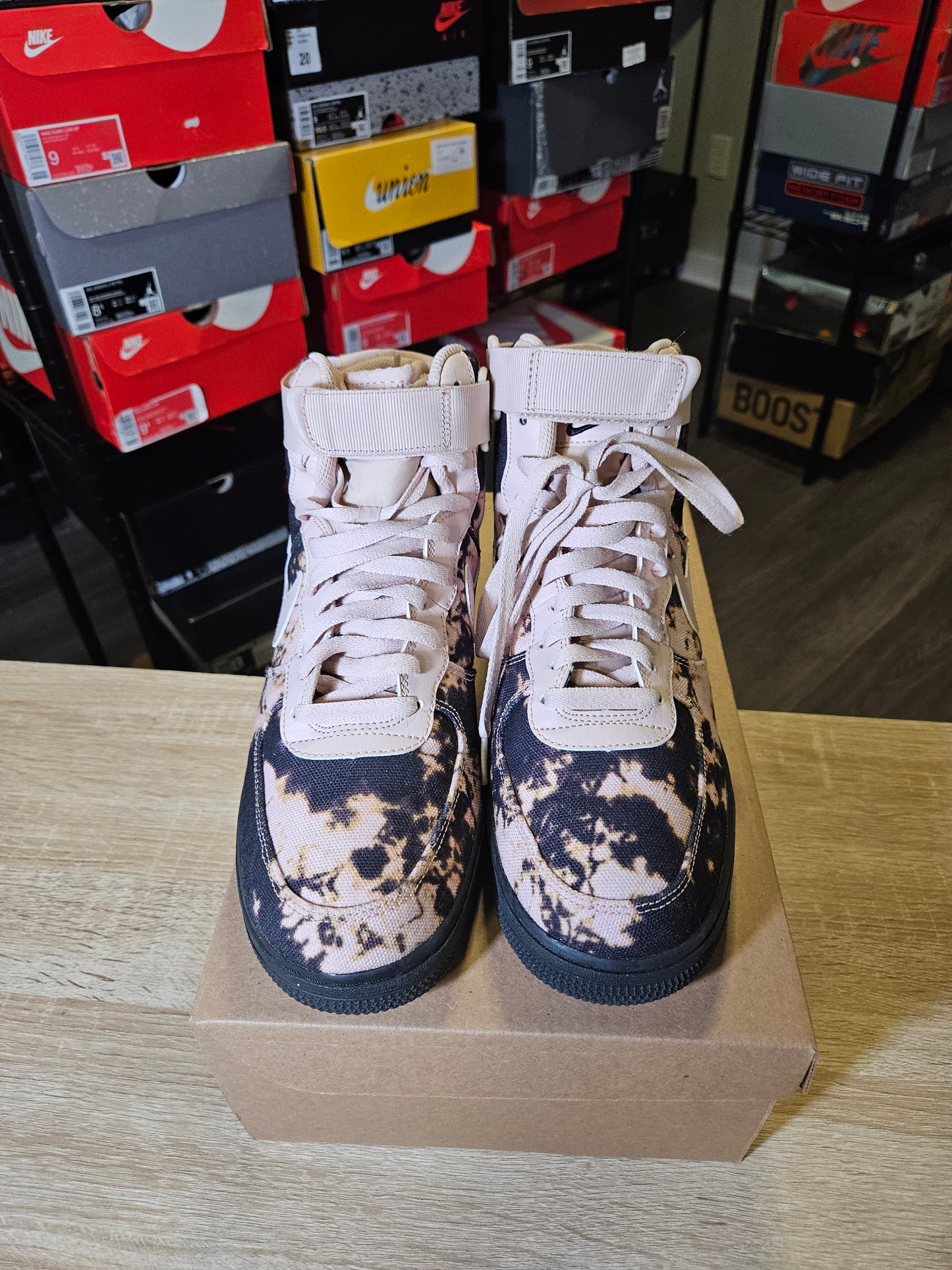 Size 8.5 - AF1 High Acid Wash Print
