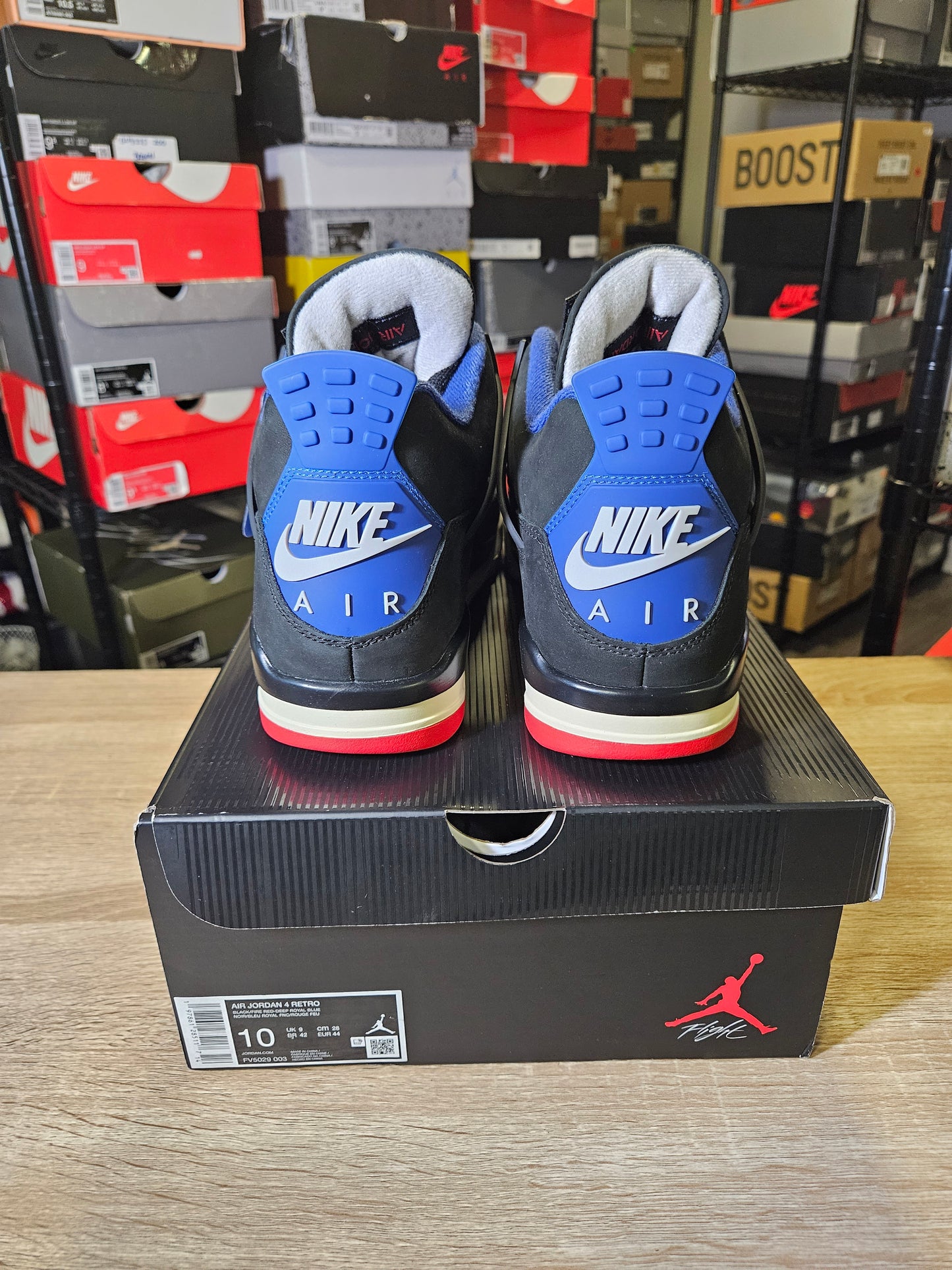 Size 10 - AJ 4 Retro Rare Air - White Lettering