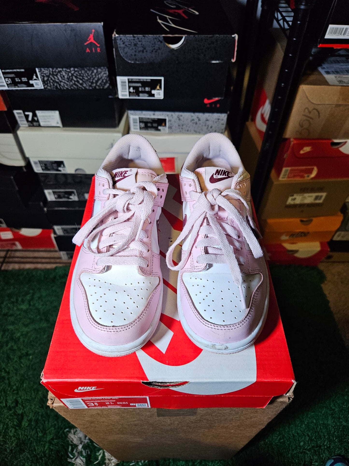 Size 3.5Y - Dunk Low Triple Pink