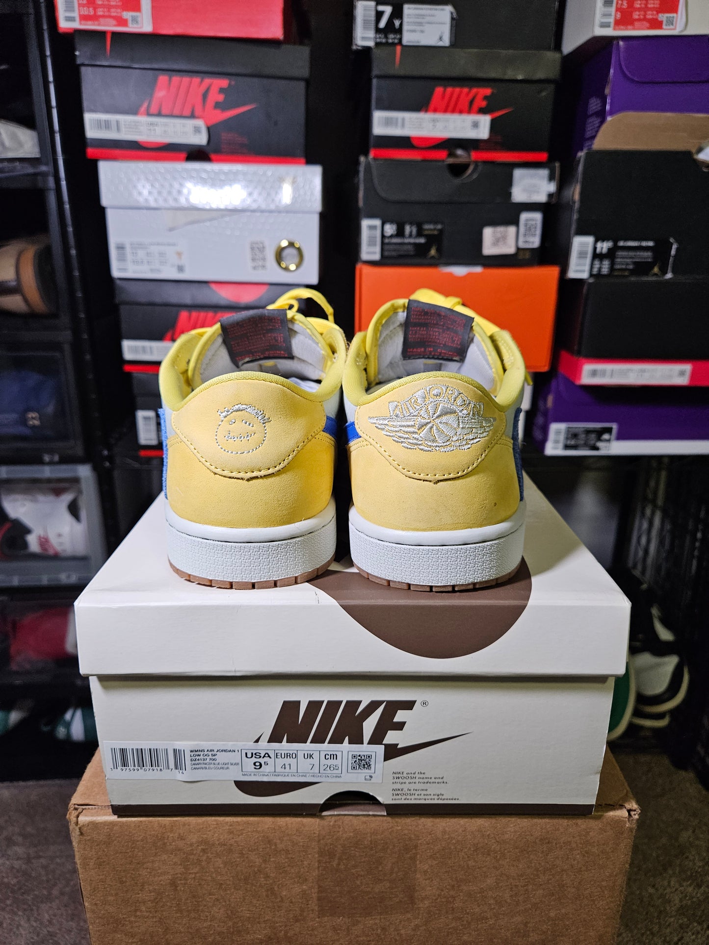 Size 9.5W/8M - Travis Scott x AJ 1 Retro OG SP Low Canary