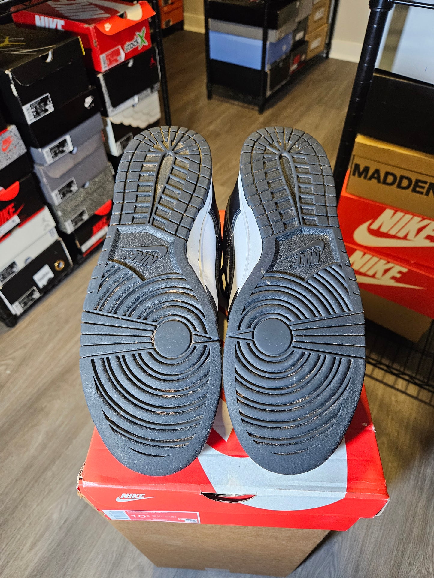 Size 10.5 - Dunk Low Black White
