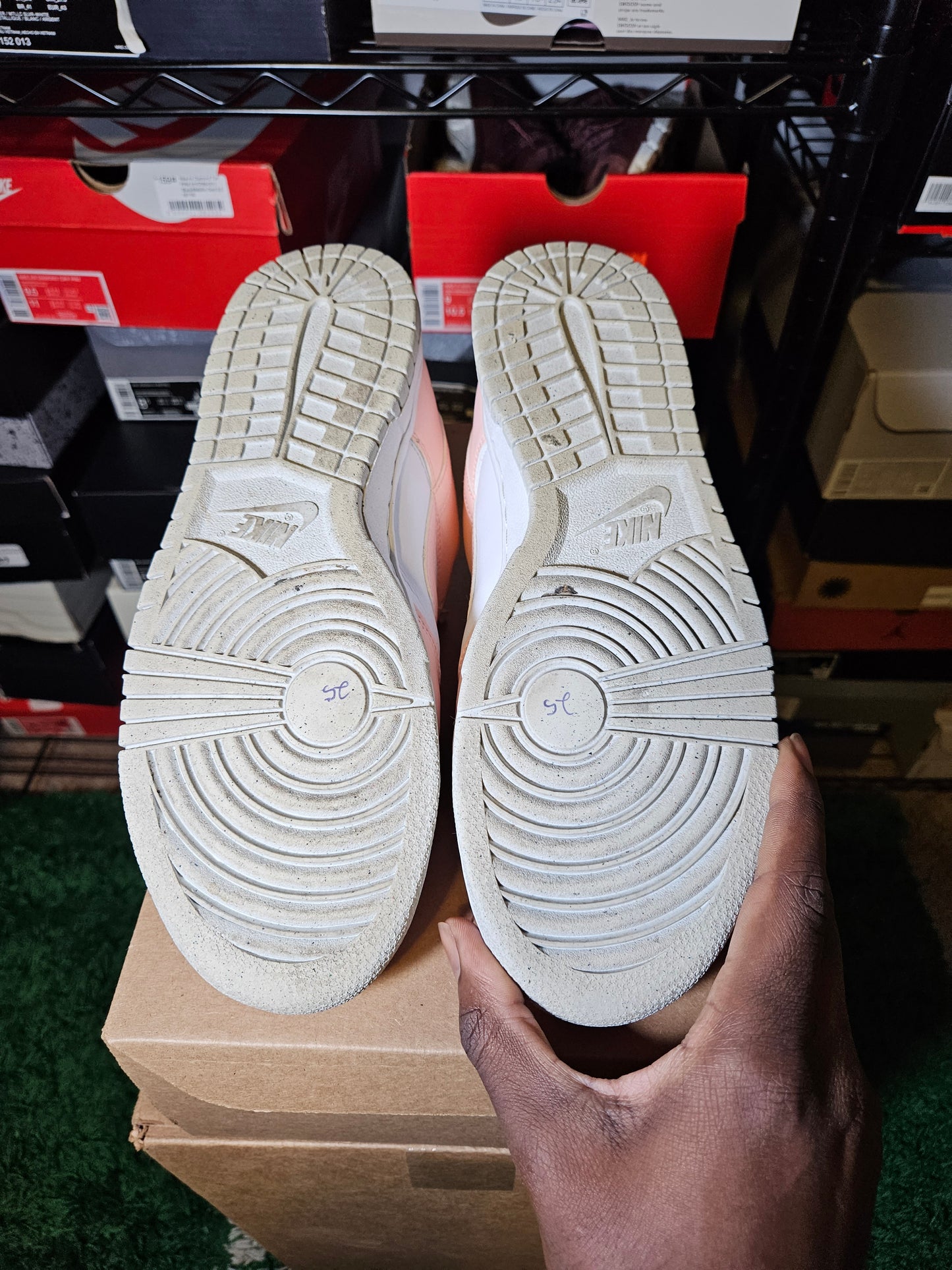 Size 10.5W/9M - Dunk Next Nature Low Pale Coral