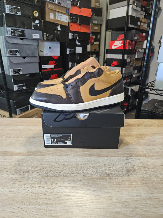 Size 13 - AJ 1 SE Low Flax Baroque Brown
