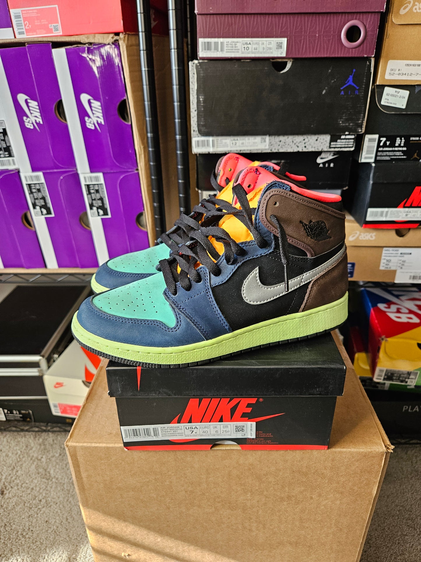 Size 7 - AJ 1 Retro High Tokyo Bio Hack