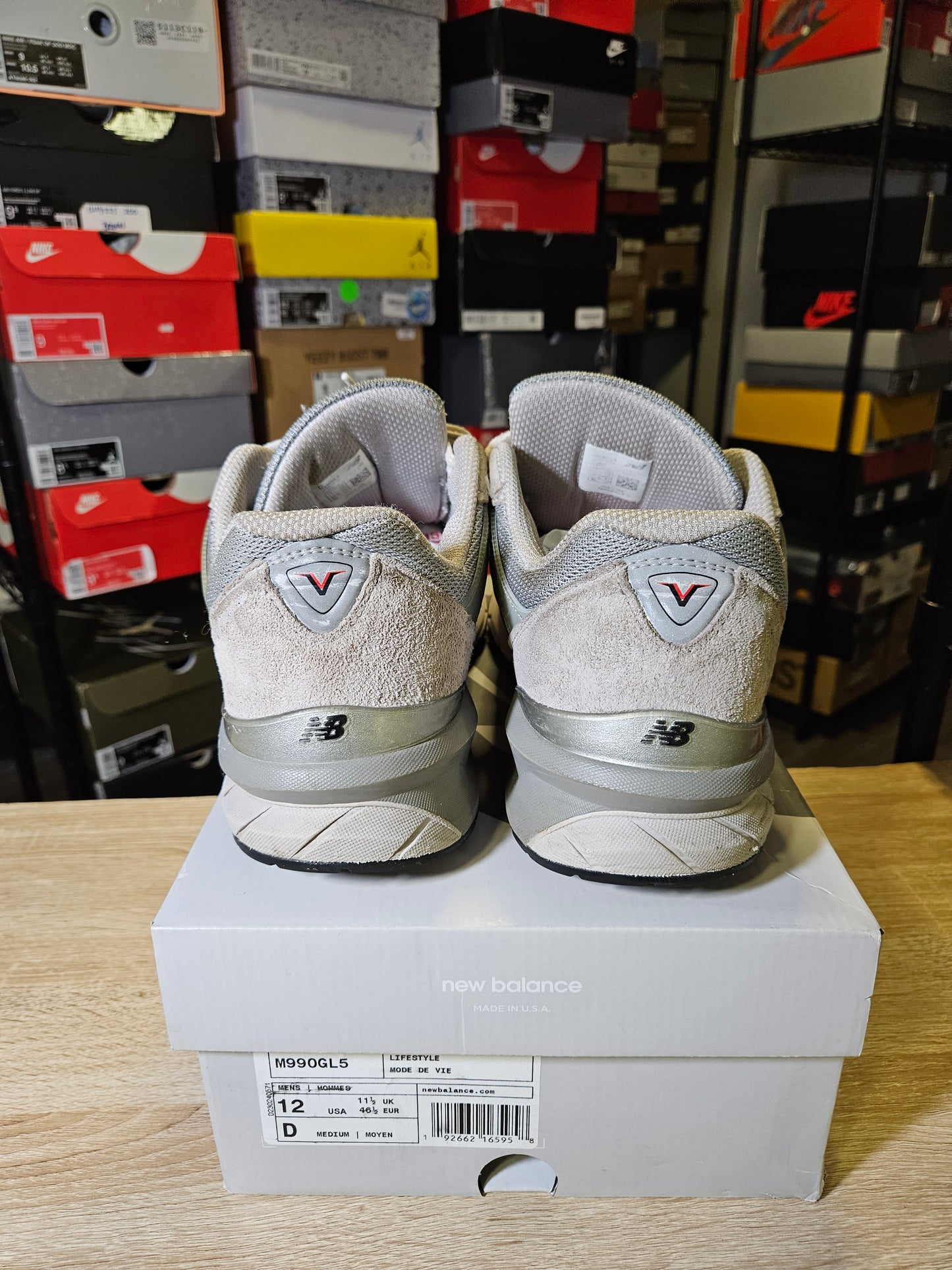 Size 12 - NB 990v5 Made in USA Low Castlerock