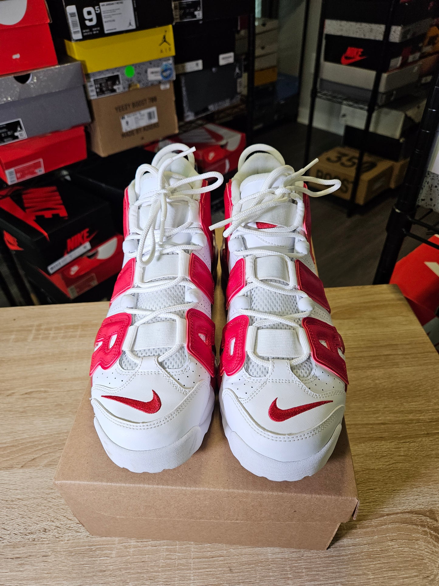 Size 9 - Air More Uptempo White Red